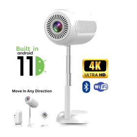 Super View TS-6 Mini Projector 4K Ultra HD | Android Smart Projector with HDMI, USB, Bluetooth & WiFi - Image 4