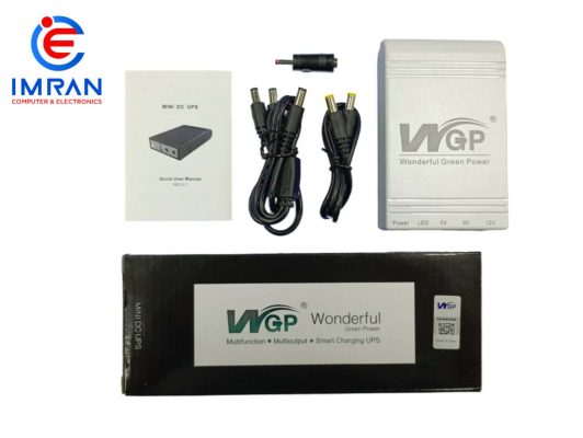 WGP MINI UPS FOR WI-FI ROUTER 5V+9V+12V, 1A (10400mAH) #WGP103A-5912 (BLACK/WHITE ORIGINAL) - Image 6