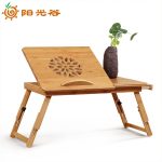 Natural Bamboo Laptop Table for Bed | Adjustable Cooling Fan | Portable Wooden Laptop Stand – Model L-10 - Image 12