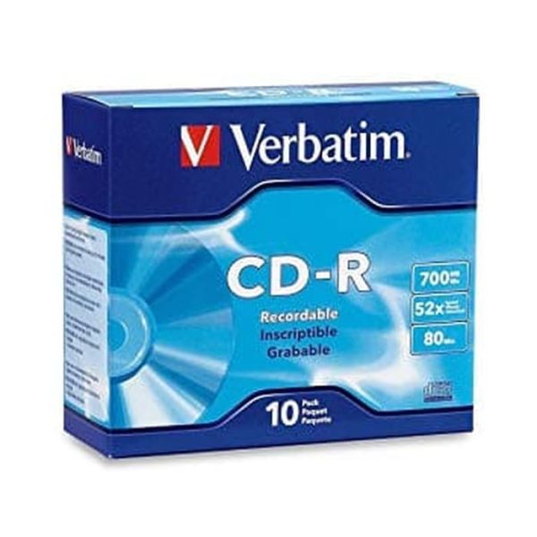 VERBATIM CD-R 700MB SLIM CASE # 62612