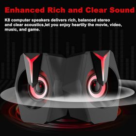 PRIME USB MINI 2.0 SPEAKER MODEL: K8 WITH LED LIGHT - Image 4
