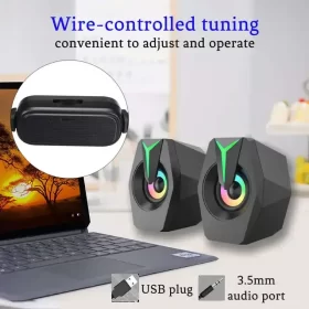 PRIME USB MINI 2.0 SPEAKER MODEL: K8 WITH LED LIGHT - Image 8