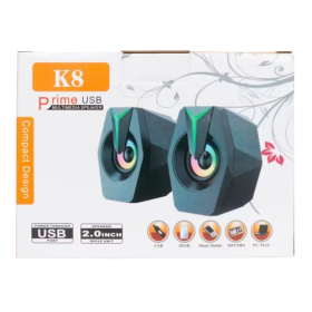 PRIME USB MINI 2.0 SPEAKER MODEL: K8 WITH LED LIGHT - Image 9