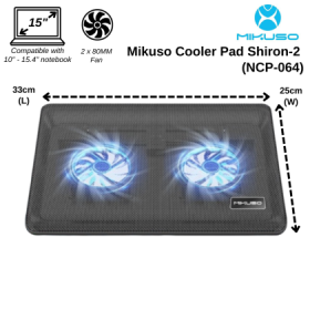 LAPTOP COOLING FAN MODEL: NCP-064 (80MM*2FAN) - Image 2