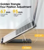 ORICO CCT8-SV Metal Laptop Stand for Desk - Image 4