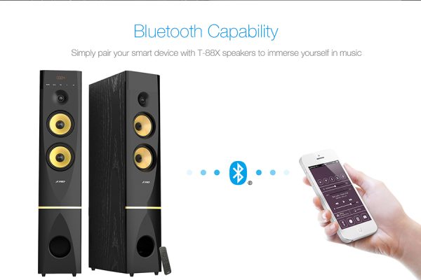 F&D T88X 2.0 Channel Wired Bluetooth Tower Speaker - Image 6