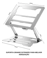 Laptop Stand Foldable With 180 Rotating Base Patoo LS-011 - Image 9