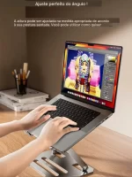 Laptop Stand Foldable With 180 Rotating Base Patoo LS-011 - Image 8