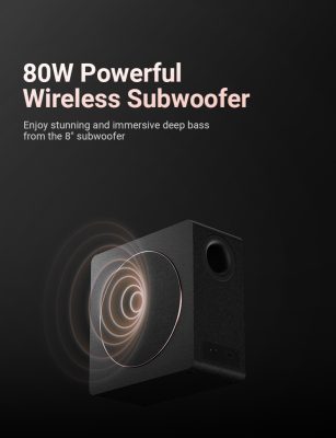 F&D HT-500DA 5.1 Channel Bluetooth Soundbar with Wireless Subwoofer - Image 10