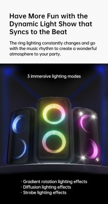 F&D PA200 Bluetooth Party Speaker - Image 3