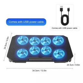 Mikuso Laptop Stand Cooling Fans Pad NCP-213 - Image 4