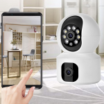 Dual Lens V380 Pro Dual Lens Home 2MP Wifi Doll Camera - Image 6