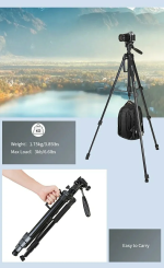 Jmary KP-2294 Professional Over Head Camera Tripod - Image 11