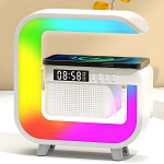 4 in 1 Night Light Lamp Atmosphere Lamp With USB and Speaker Wireless Charging Stand Light New Smart LED Table Lamp