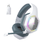 EKSA E1000 WT True 2.4 GHz Wireless Gaming Headset with ENC, White - Image 3