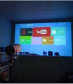 HY300 Home Theatre WiFi Bluetooth portable Projector - Image 4